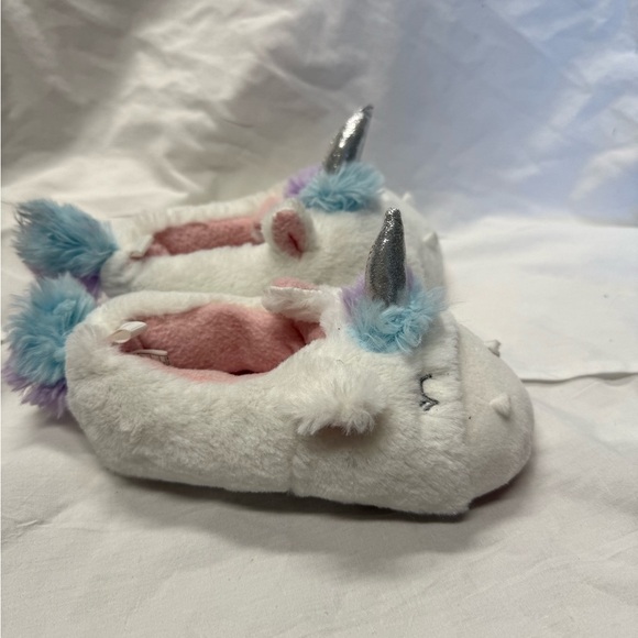 Carter's Pink and White Plush Slippers - Picture 5 of 8